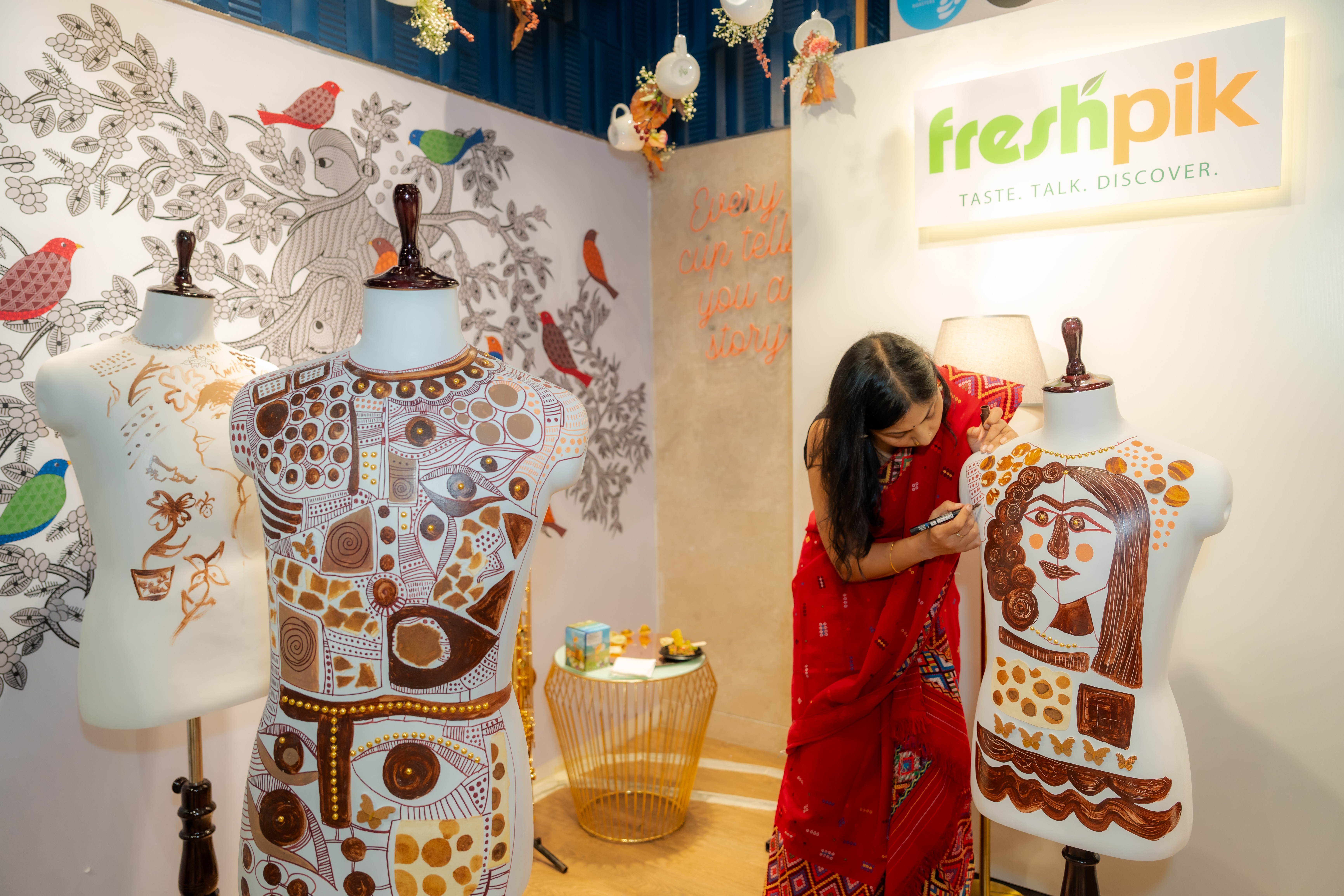 Mannequine Coffee Art Installation